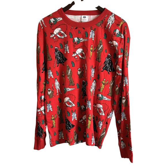 Star Wars Hanna Andersson Pajama Set Adult XXL Red Holiday Organic Cotton - Picture 3 of 6